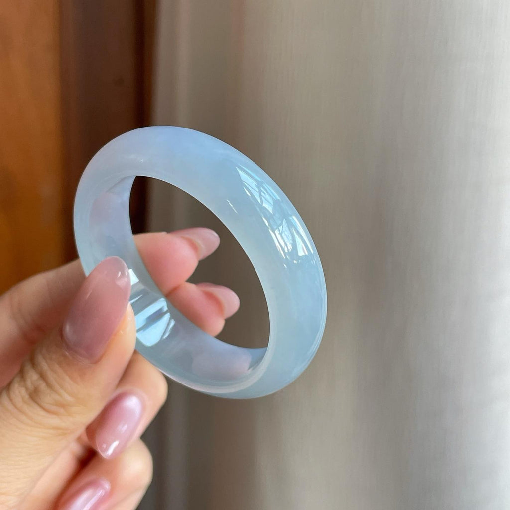 糯冰淡椿底翡翠儿童镯（42.2mm）（yc286715）