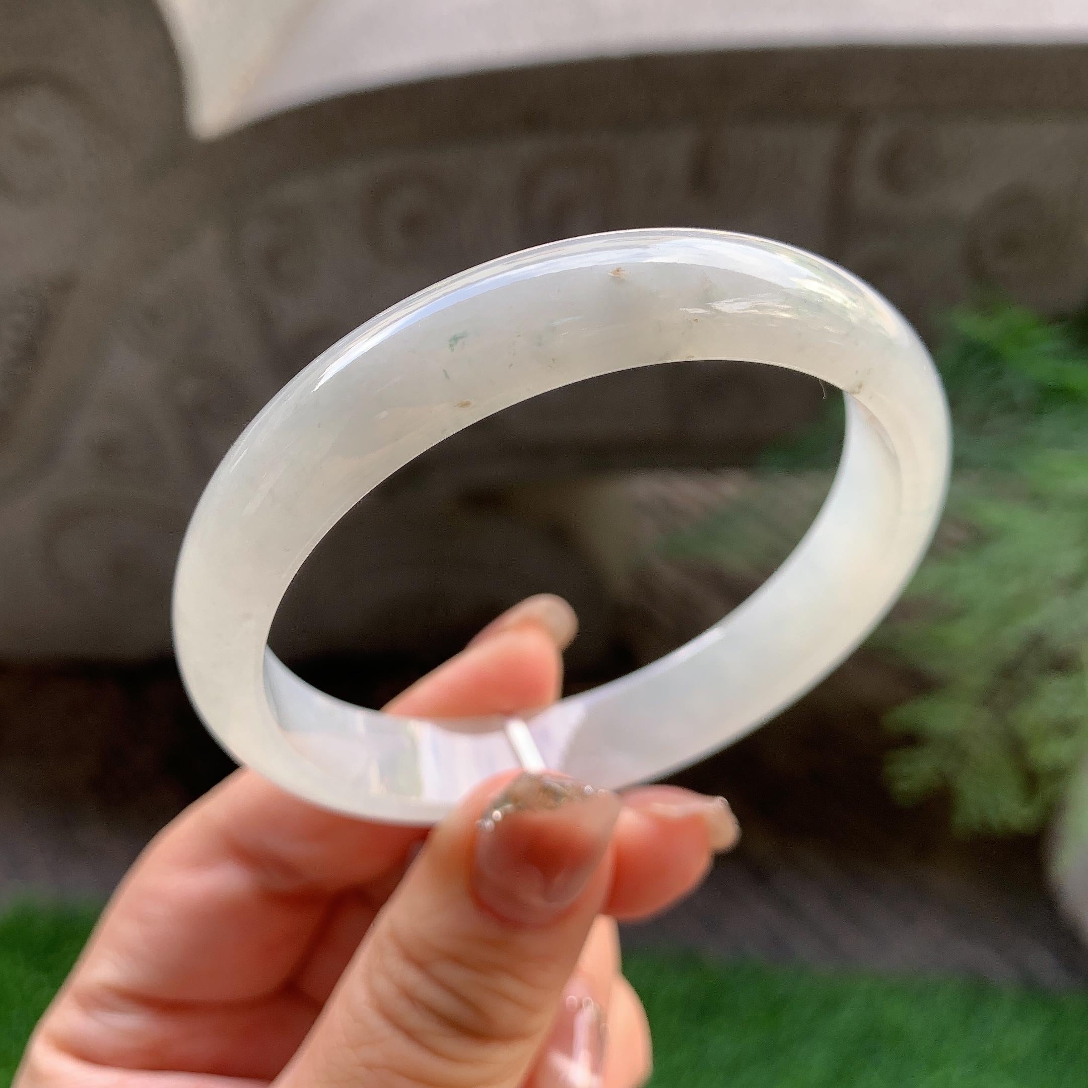 细糯种无色平安镯（56.6mm）（yc293327）