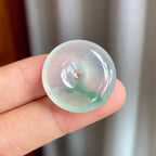 冰种飘花翡翠平安扣（yc247182）