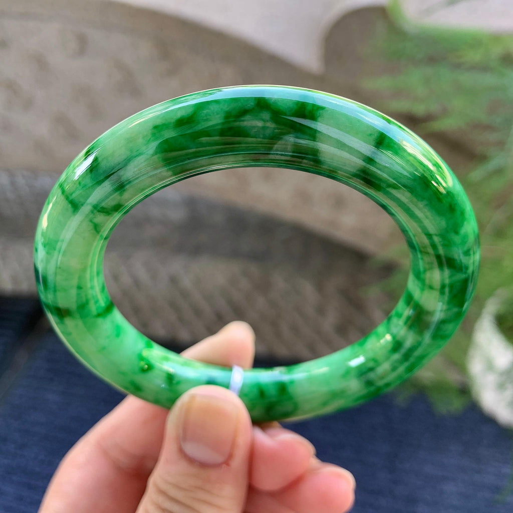 细糯种飘花圆条手镯（57.3mm）（yc249402）