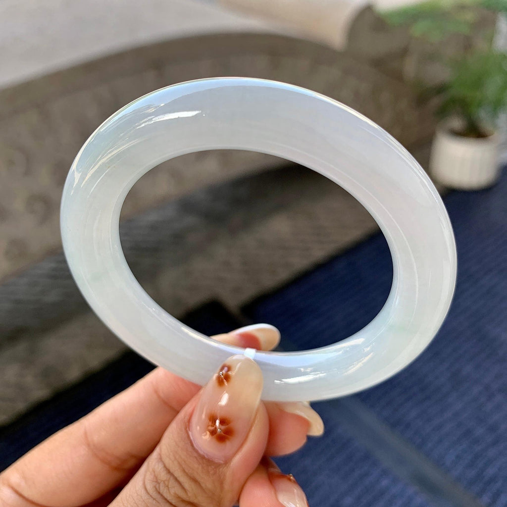 细糯种带底色圆条手镯（49.6mm）（yc249428）