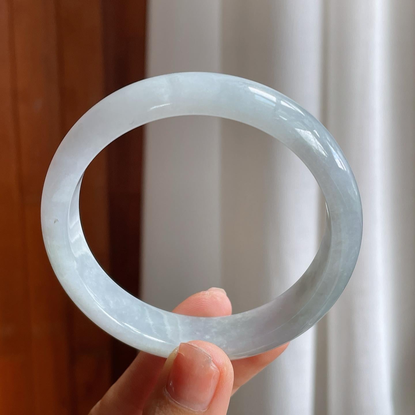 糯冰翡翠平安镯（58.8mm）（yc216050）