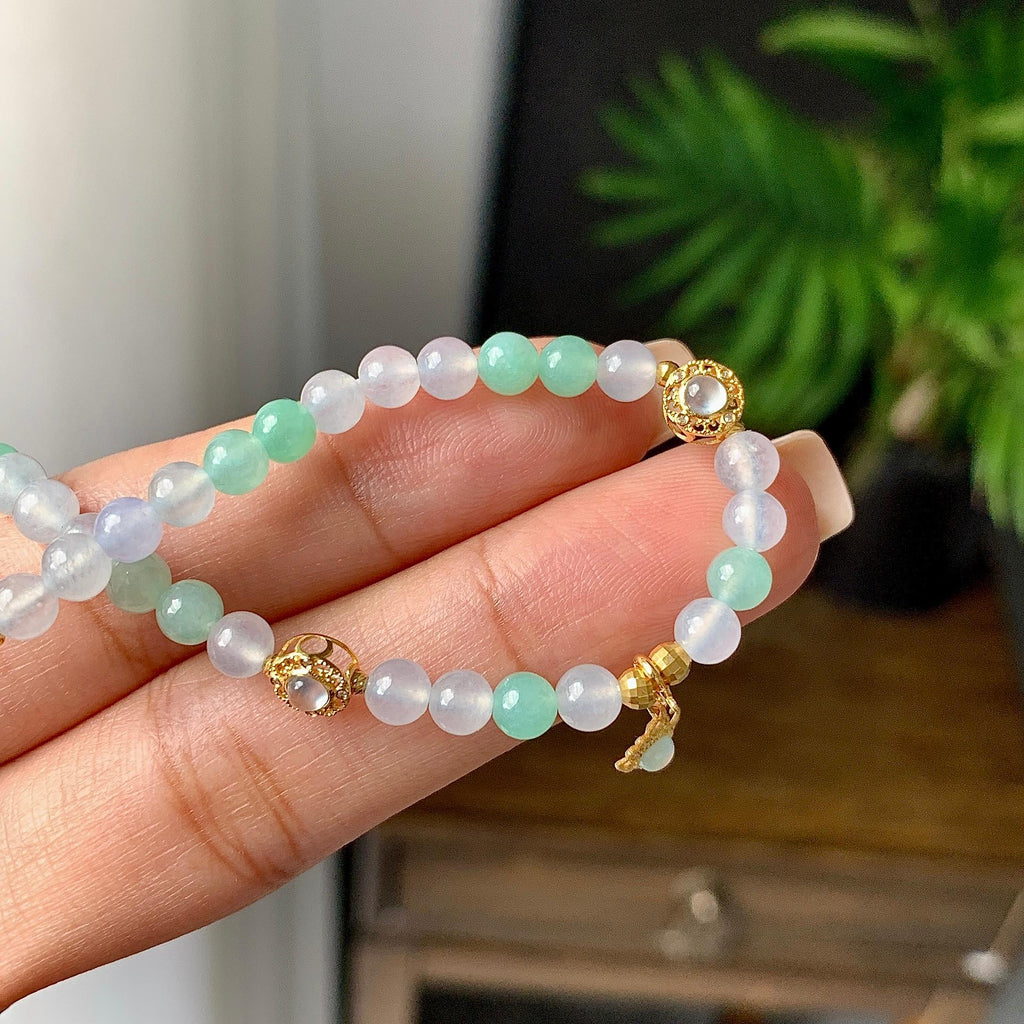 糯冰种多彩手链（yc230959）