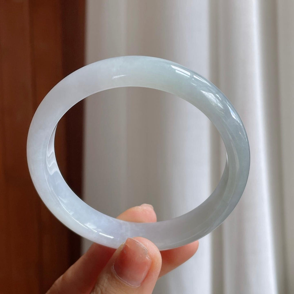 糯冰翡翠平安镯（58.5mm）（yc216047）