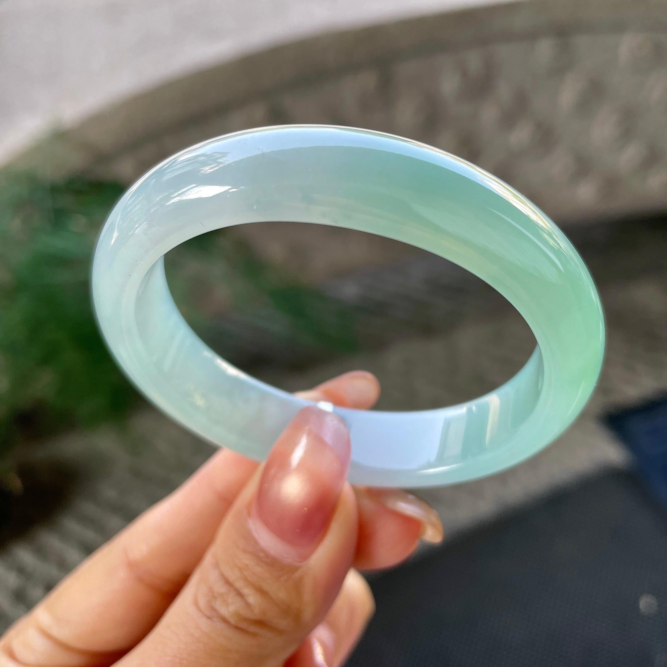 细糯种翠绿贵妃手镯（51.1mm）（yc305685）