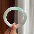 糯冰带色圆条手镯（57.8mm）（yc380328）