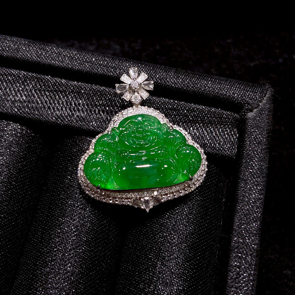 18K金翡翠佛公（yc252488）