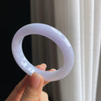 糯冰紫罗兰翡翠平安镯（53.2mm)（yc397131）
