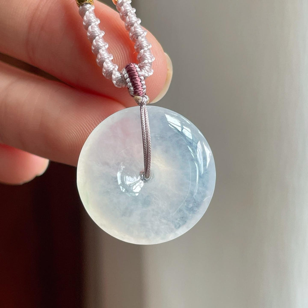 冰种无色翡翠平安扣（yc257281）