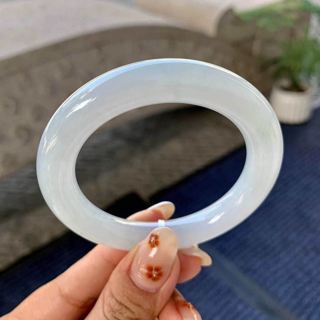 细糯种带底色圆条手镯（49.6mm）（yc249428）