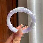 糯冰紫罗兰翡翠平安镯（54mm)（yc416131）