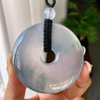 冰种飘花平安扣挂件（yc246708）