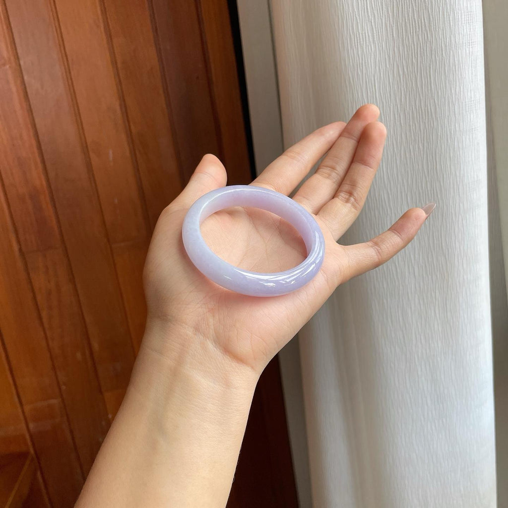 糯冰紫罗兰翡翠平安镯（51.5mm）（yc311443）