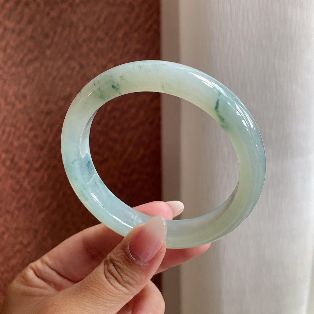 糯冰飘花正圈平安镯 56圈（yc732912）