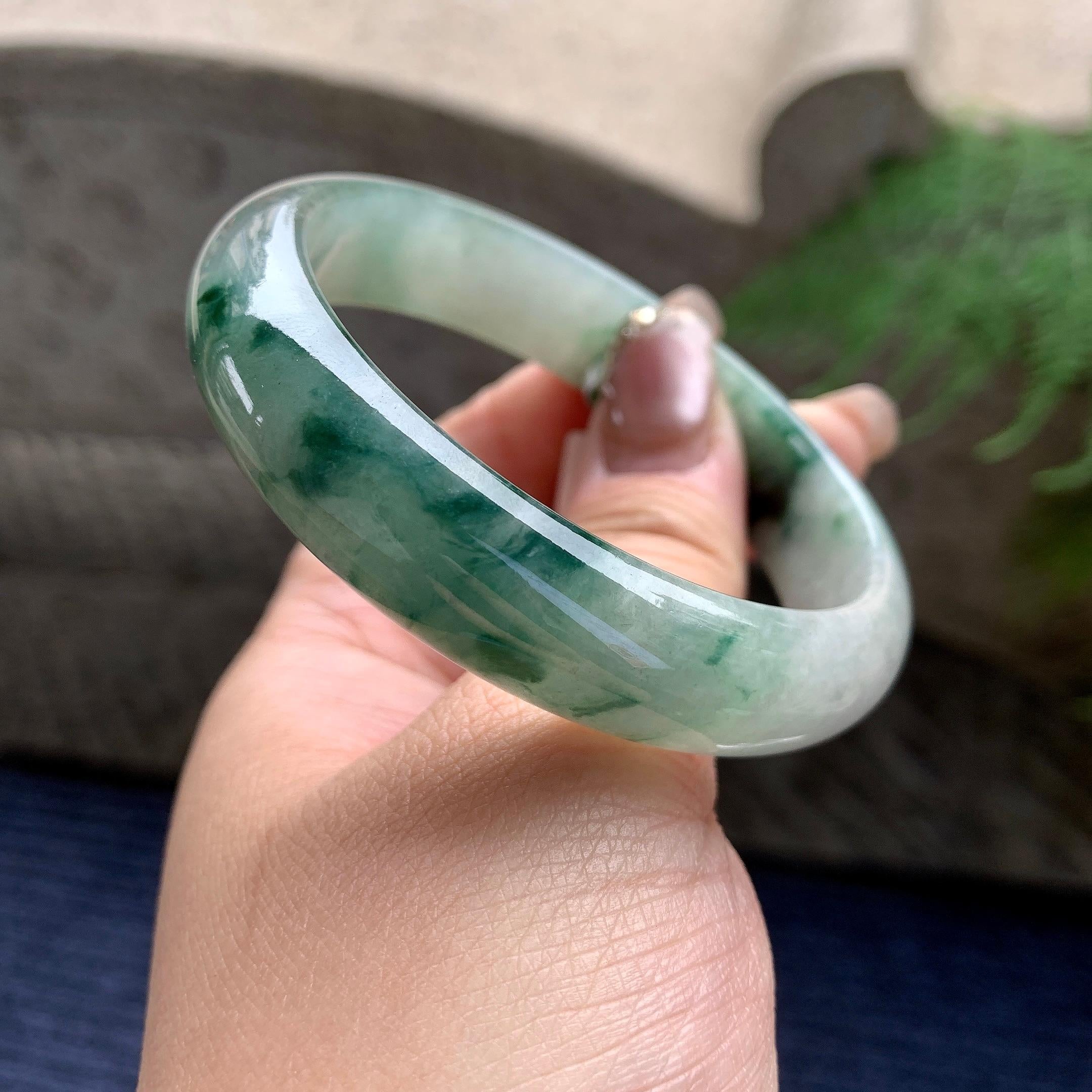 糯种飘花平安镯（57mm）（yc297959）