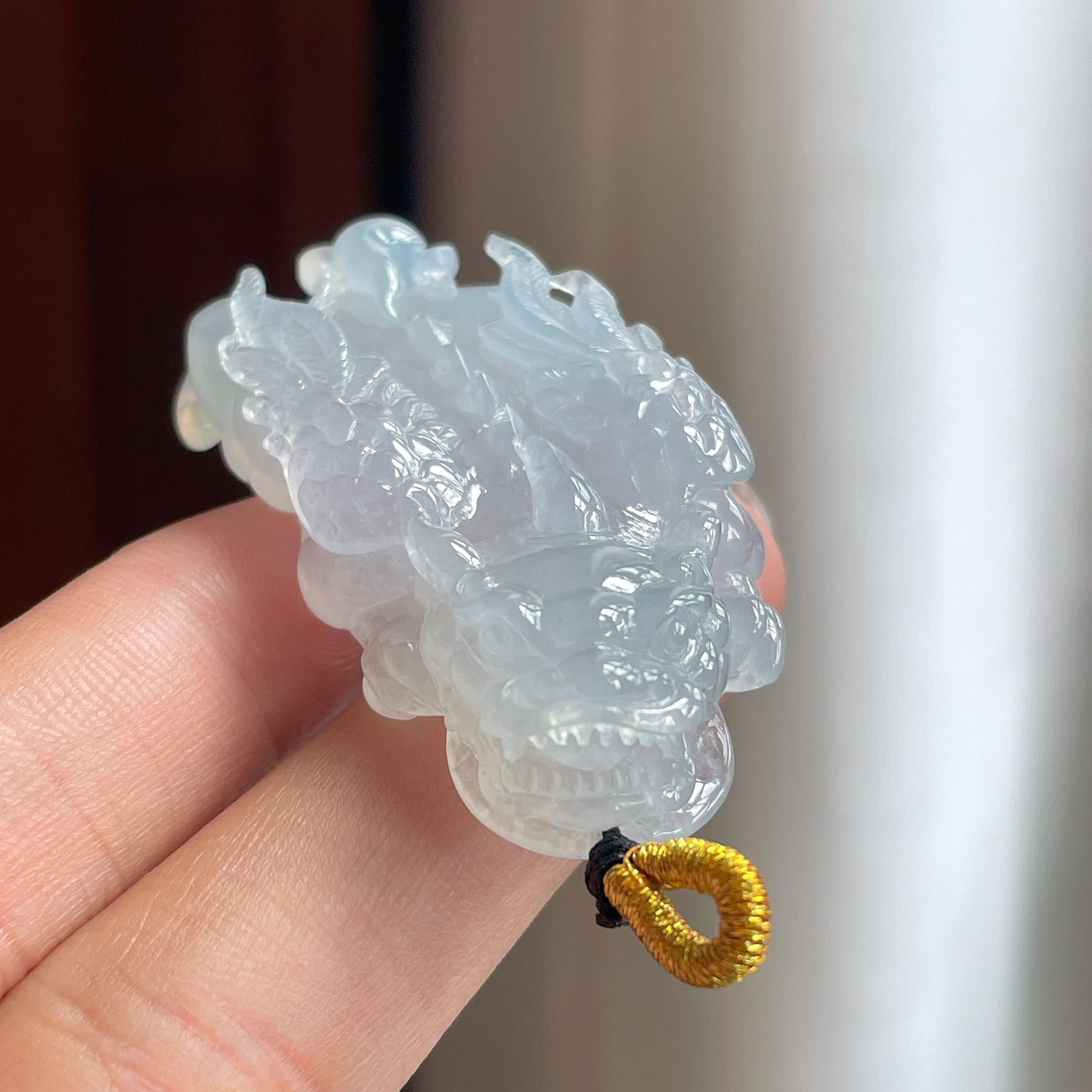 冰种淡底色貔貅 天然A货缅甸翡翠（yc455740）