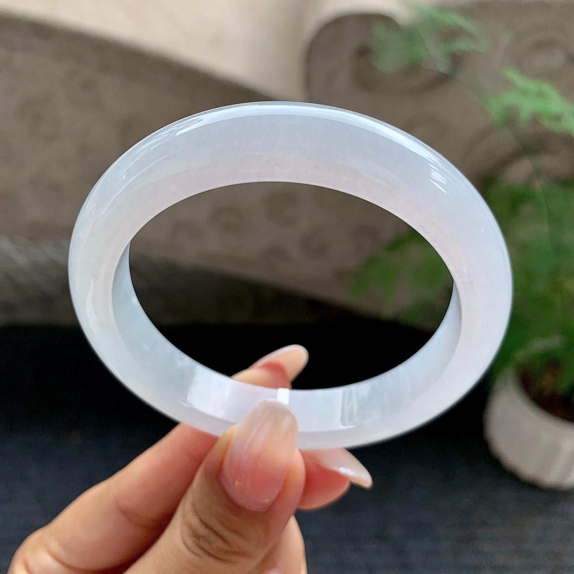细糯种无色平安镯（56.4mm）（yc195940）