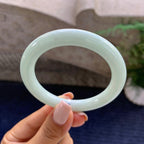 糯种淡晴底圆条手镯（54mm）（yc223237）