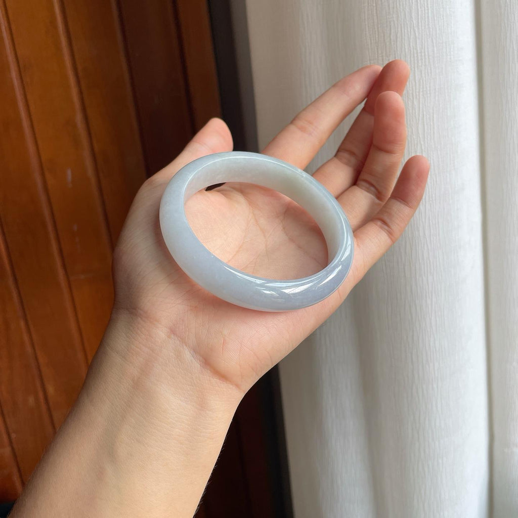 糯冰翡翠平安镯（59mm）（yc221956）