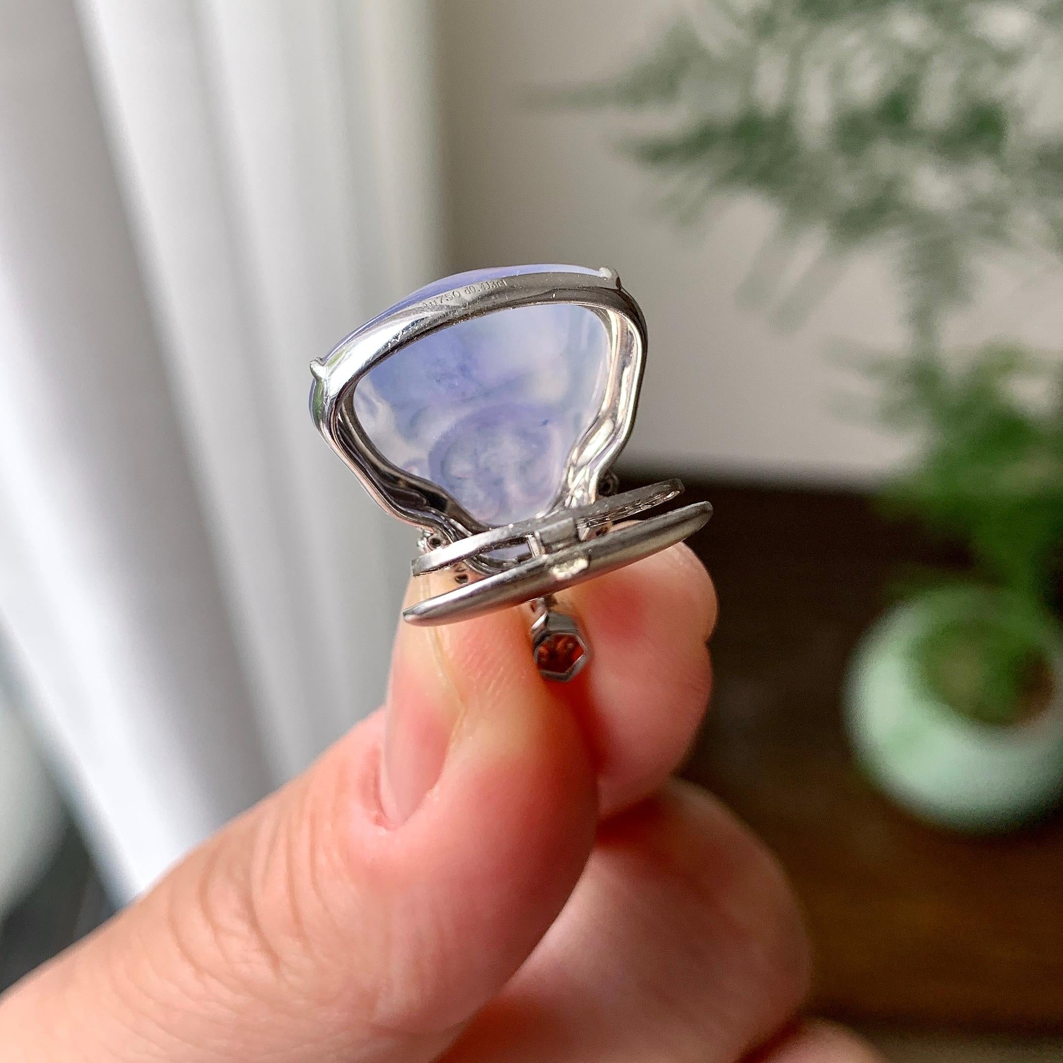 18K金钻镶糯冰种紫罗兰佛公吊坠（yc257223）