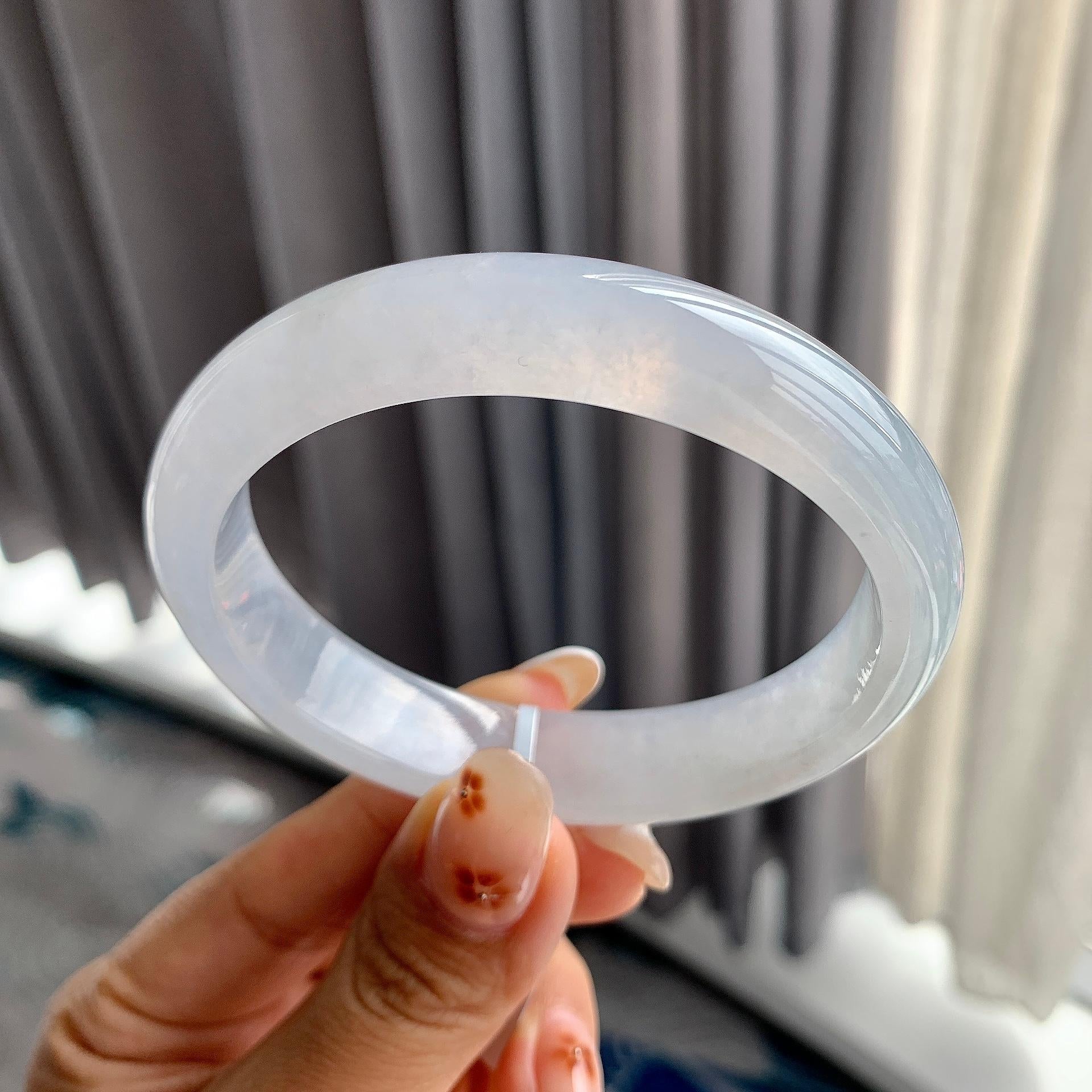 细糯种带底色贵妃手镯（57.9mm）（yc250414）