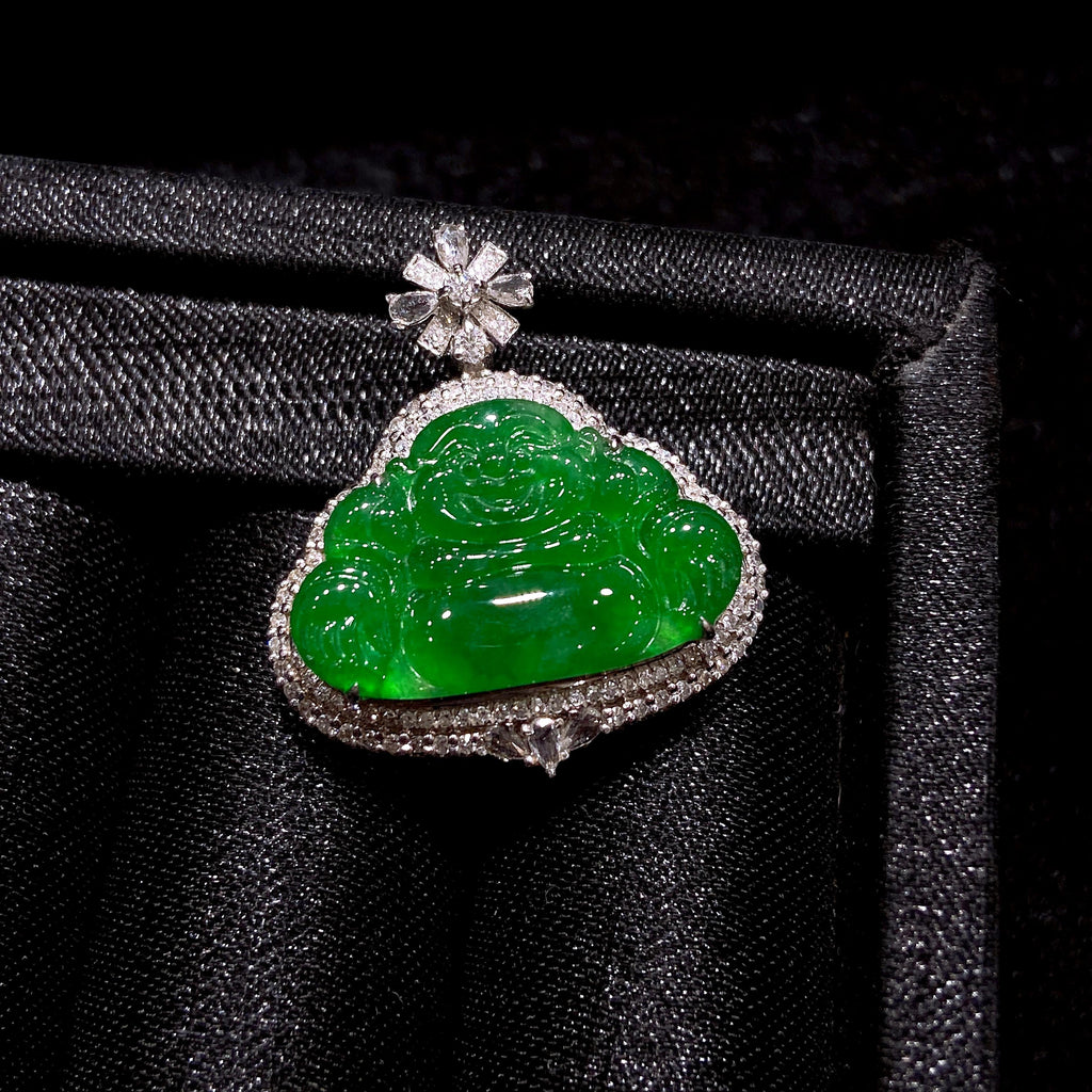 18K金翡翠佛公（yc252488）