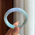 糯冰特色紫罗兰翡翠平安镯（52.5mm）（yc420175）