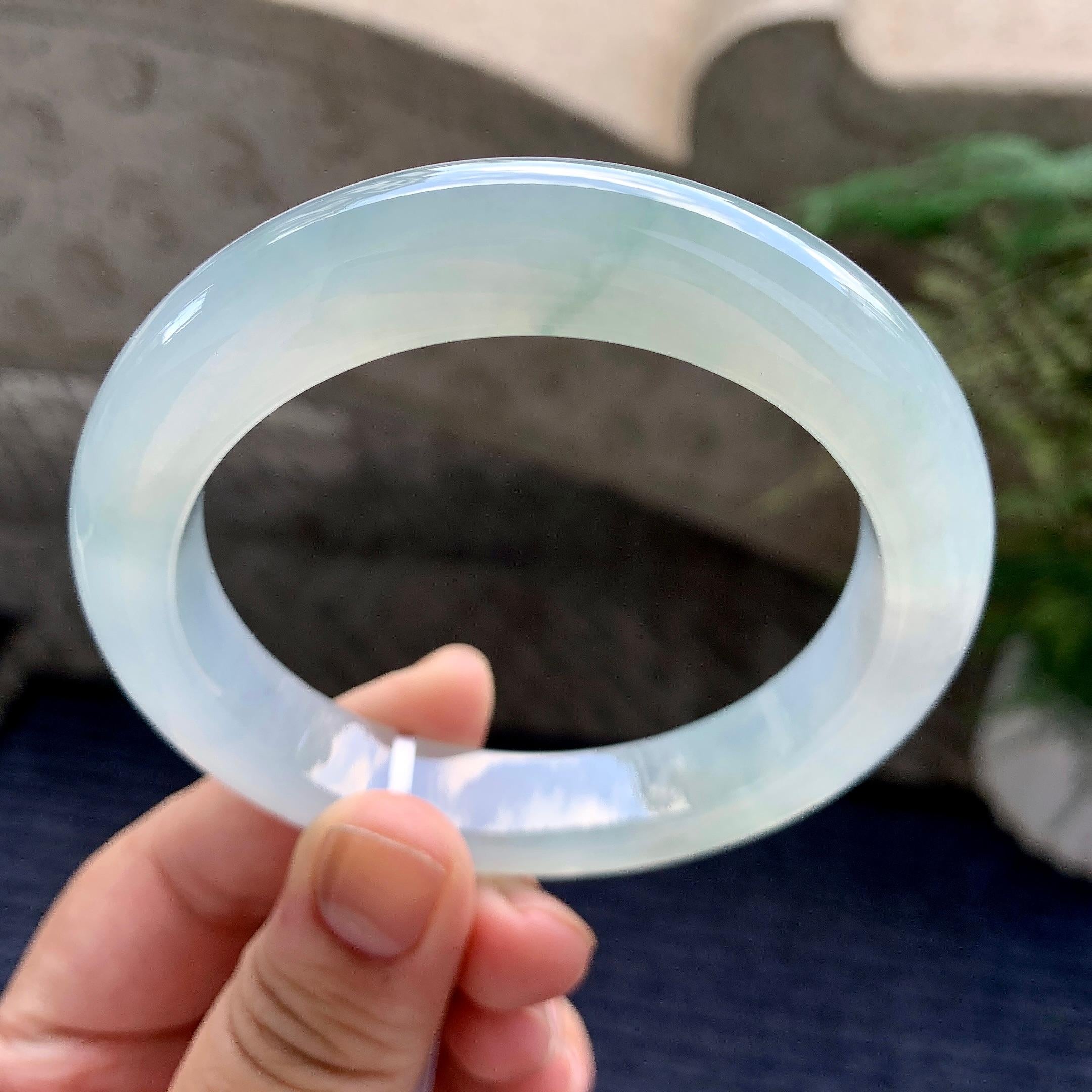 糯冰种晴底平安镯（59.5mm）（yc226068）