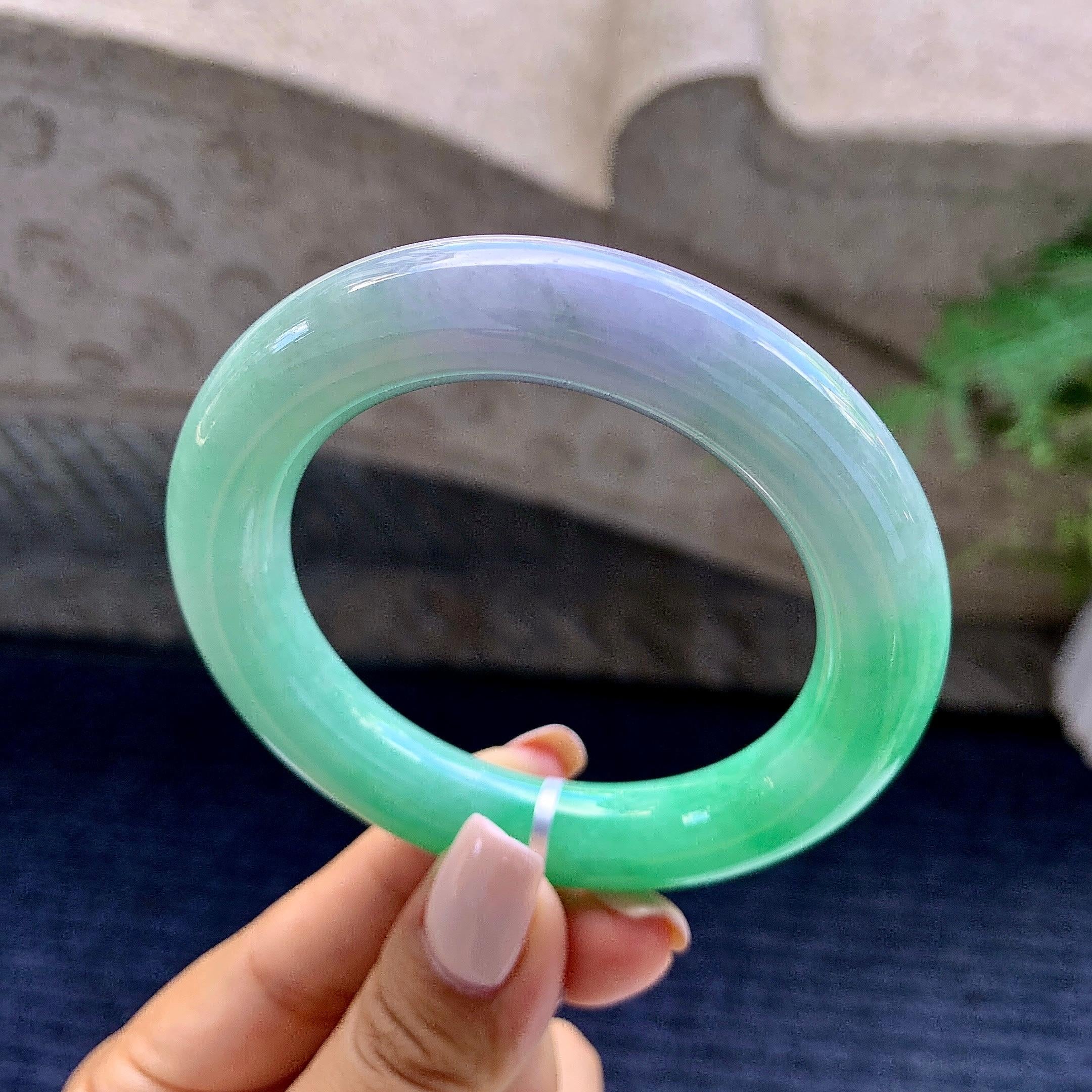 细糯种春彩圆条手镯（54.2mm）（yc223959）