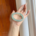 冰种飘花翡翠贵妃镯（55mm）（yc269671）