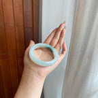 糯冰飘花翡翠平安镯（55.7mm）（yc279380）