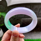 糯冰种春彩宽版轮胎手镯（58.6mm）（yc253000）