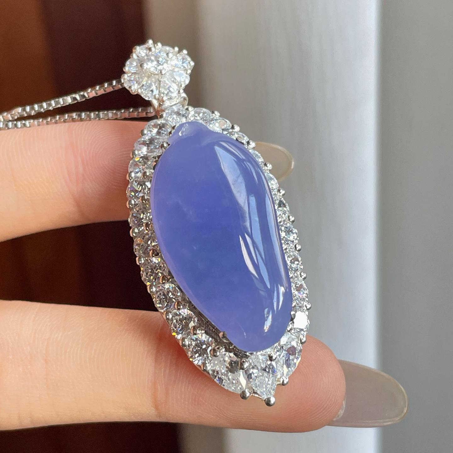 铜托糯冰紫罗兰翡翠福瓜（yc270311）