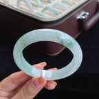冰种飘花翡翠手镯（57.7mm）（yc016519）