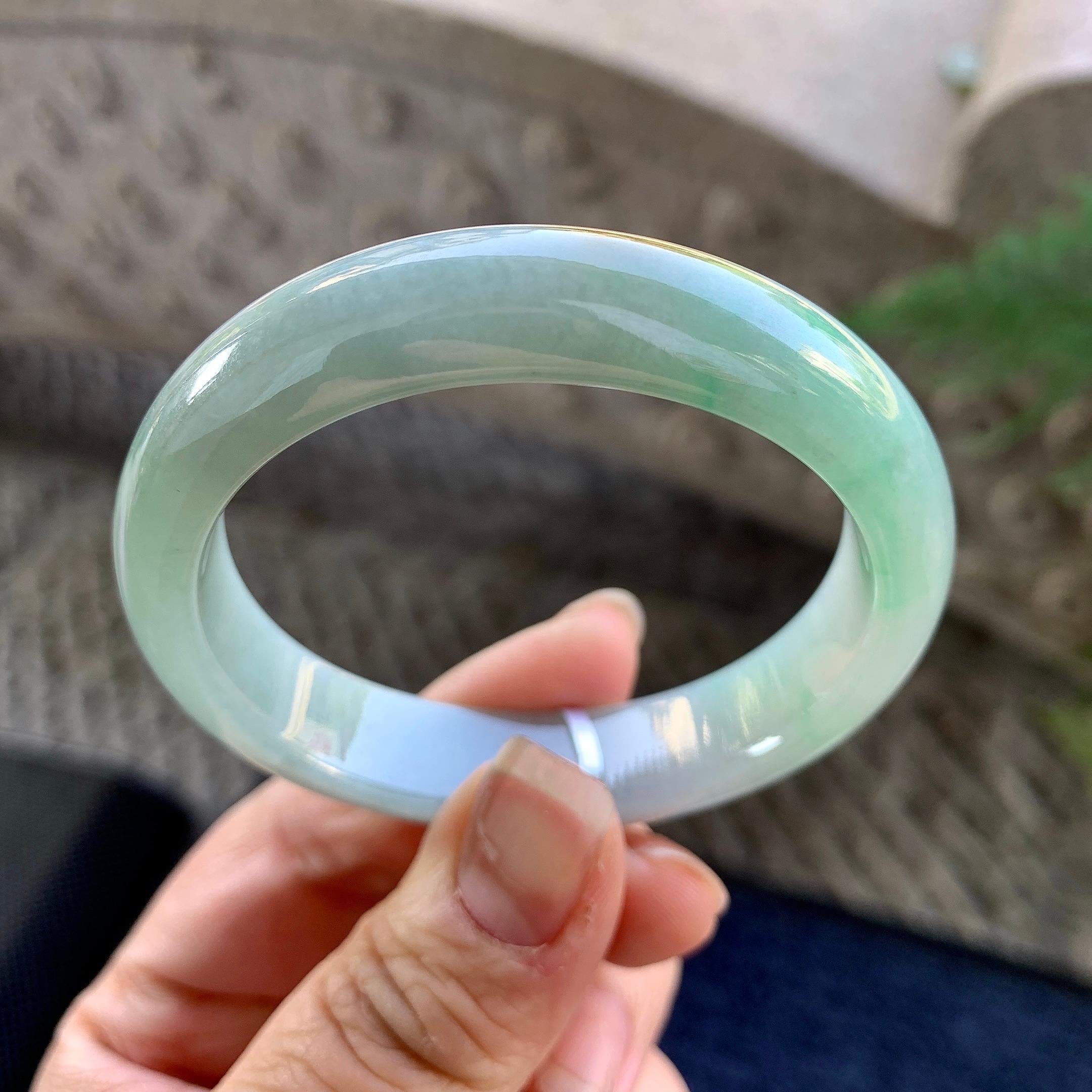 细糯种晴底黄翡贵妃手镯（51mm）（yc305691）
