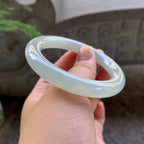 细糯种淡晴底圆条手镯（55.2mm）（yc199585）