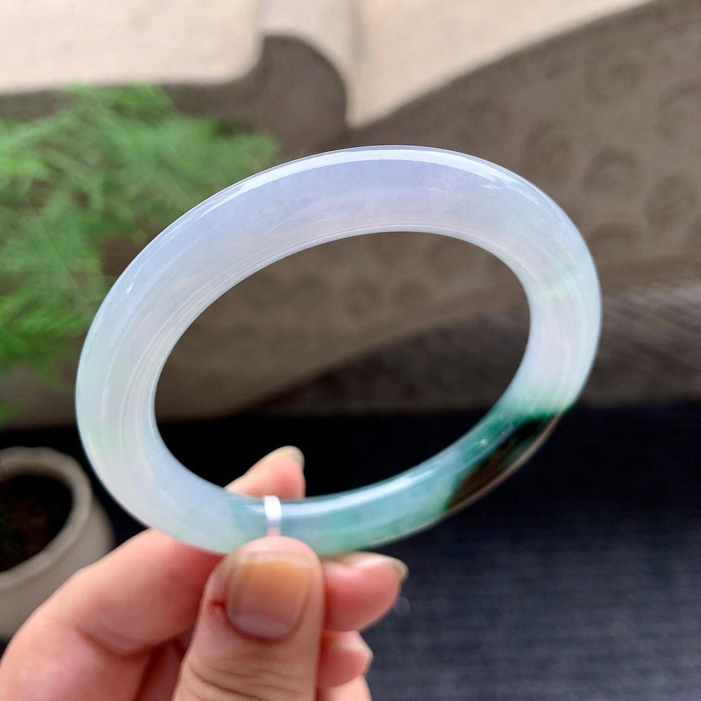 细糯种飘花圆条手镯（54.4mm）（yc196502）