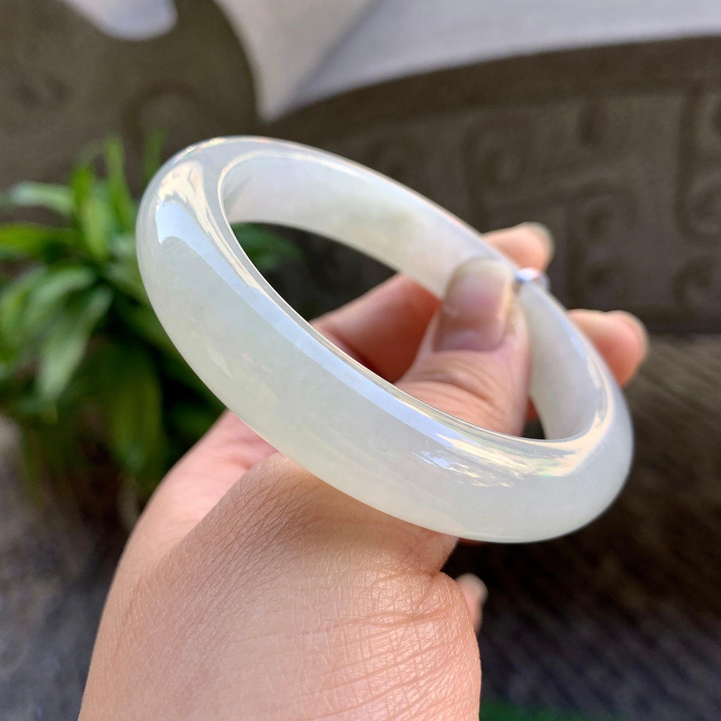 糯冰种晴底平安镯（55.4mm）（yc307324）