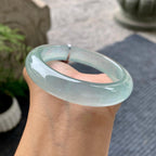 糯冰种带底色平安镯（54.8mm）（yc196489）