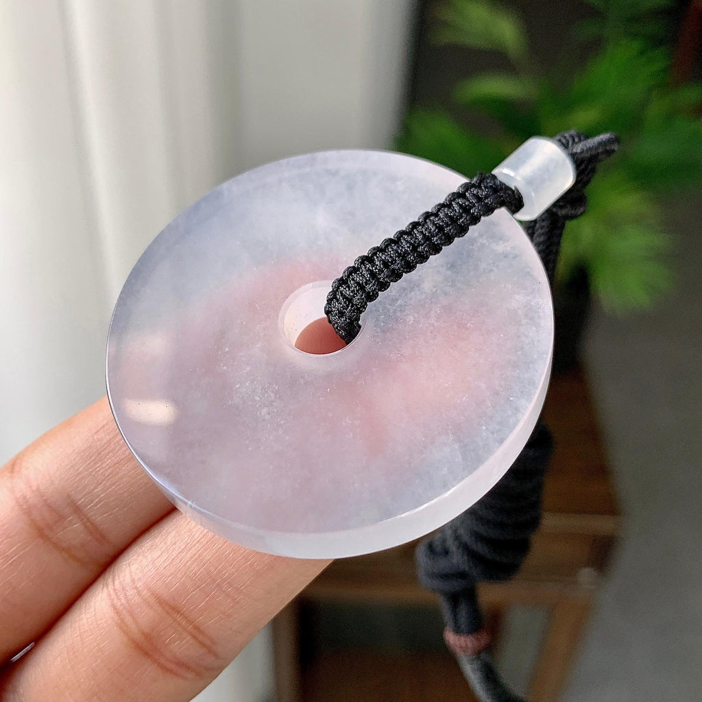 冰种无色平安扣挂件（yc246706）