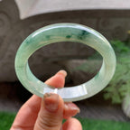 细糯种油青飘花平安镯（56.4mm）（yc293332）