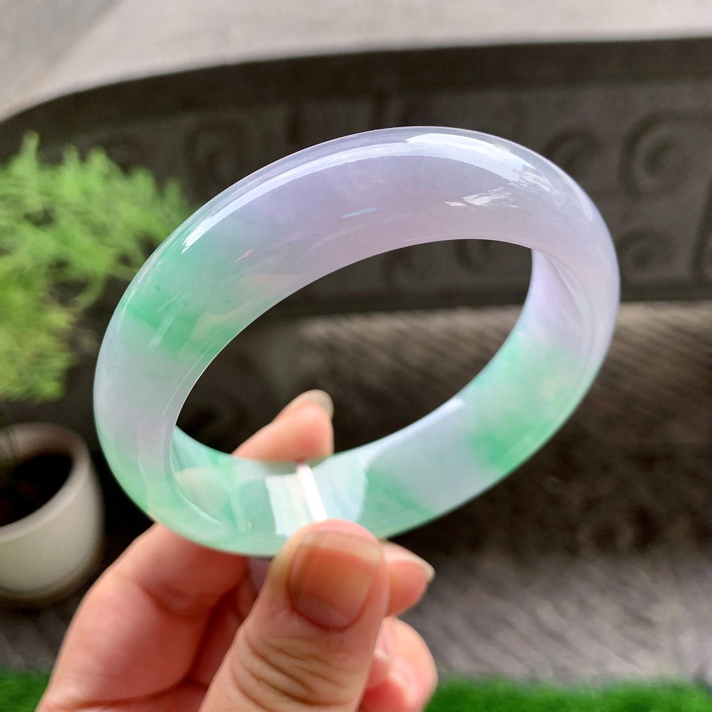 细糯种春彩宽版轮胎手镯（57.8mm）（yc225042）