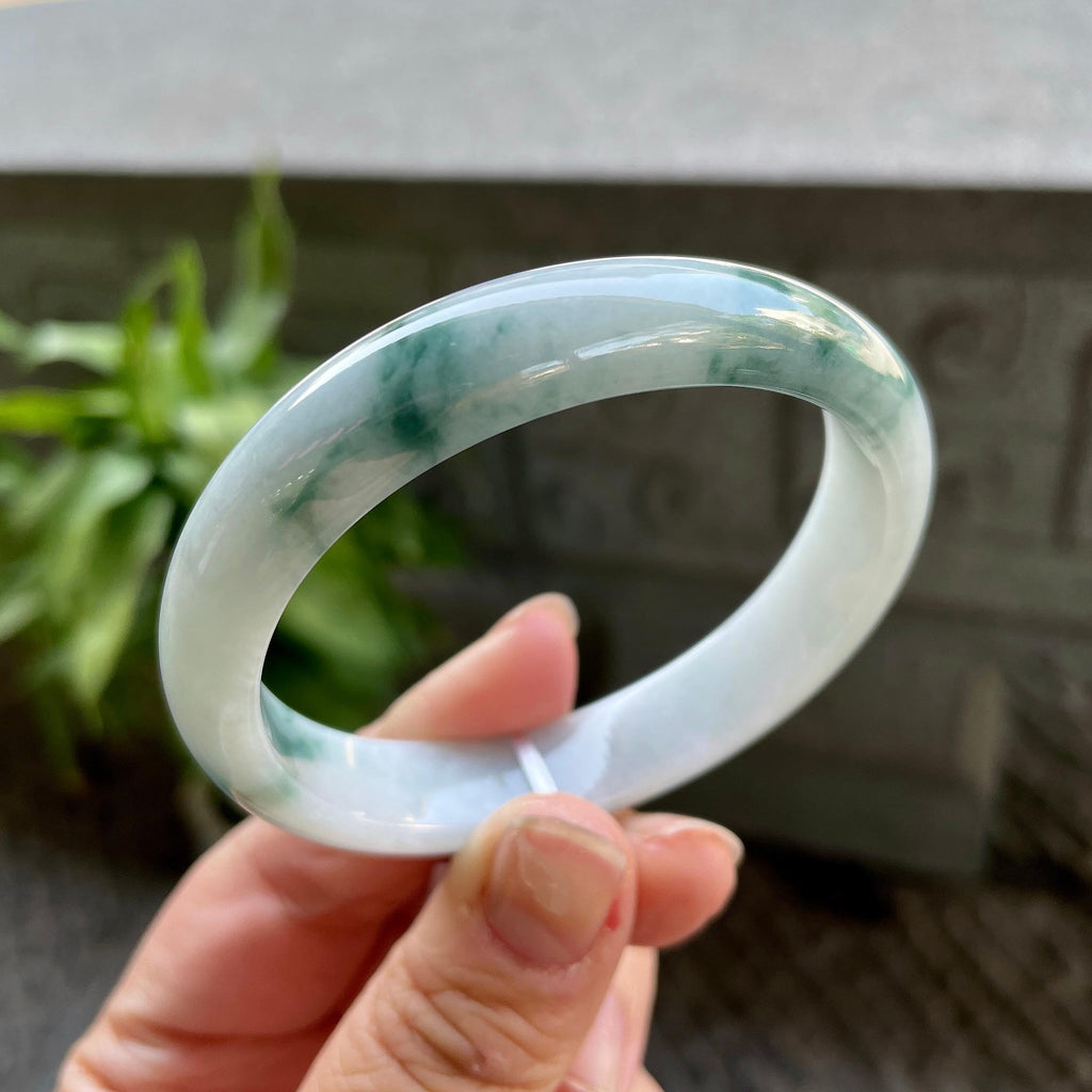 细糯种飘花贵妃手镯（56mm）（yc310102）