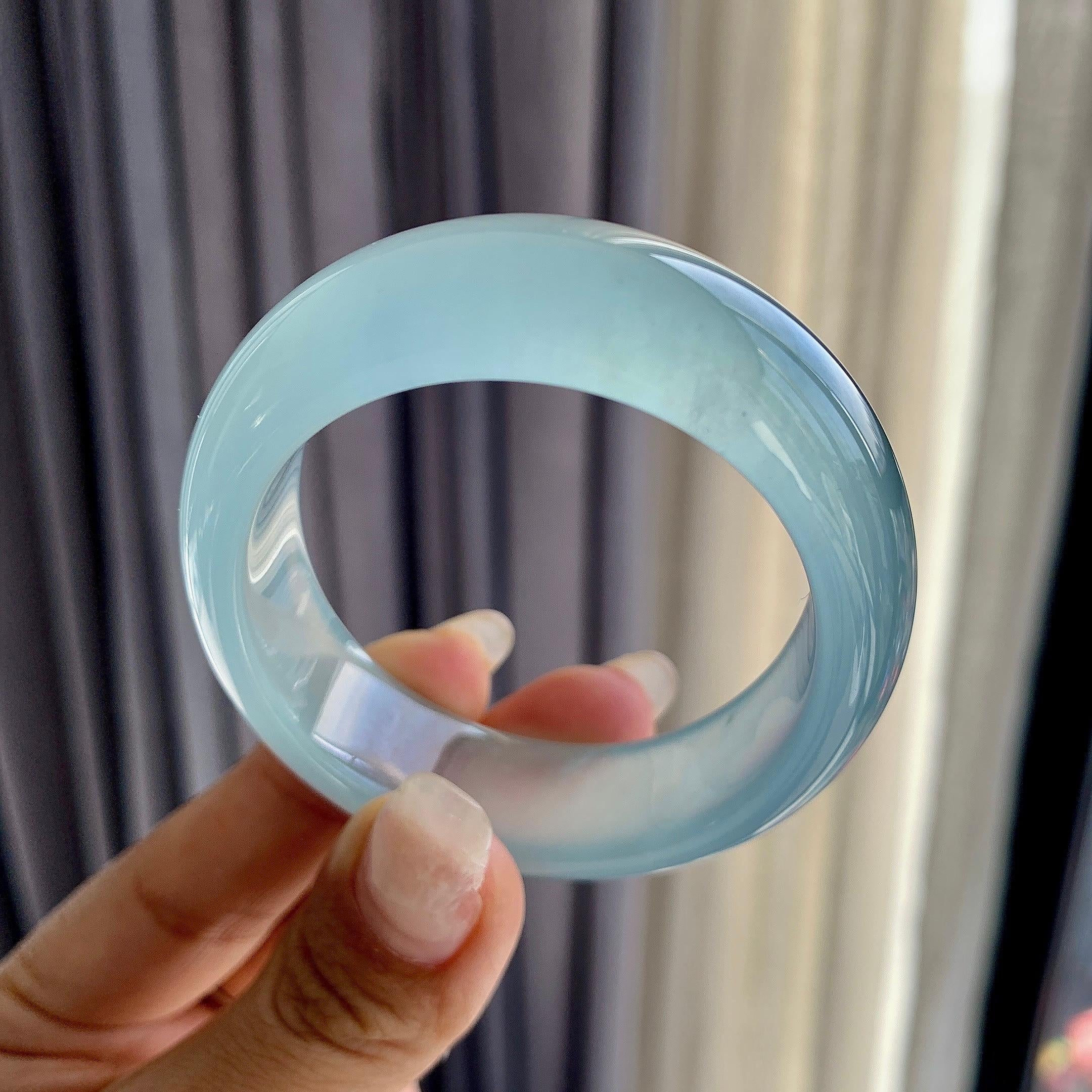 冰种蓝水贵妃手镯（50.8mm）（yc277892）