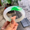 糯冰种飘阳绿平安镯（52mm）（yc292641）