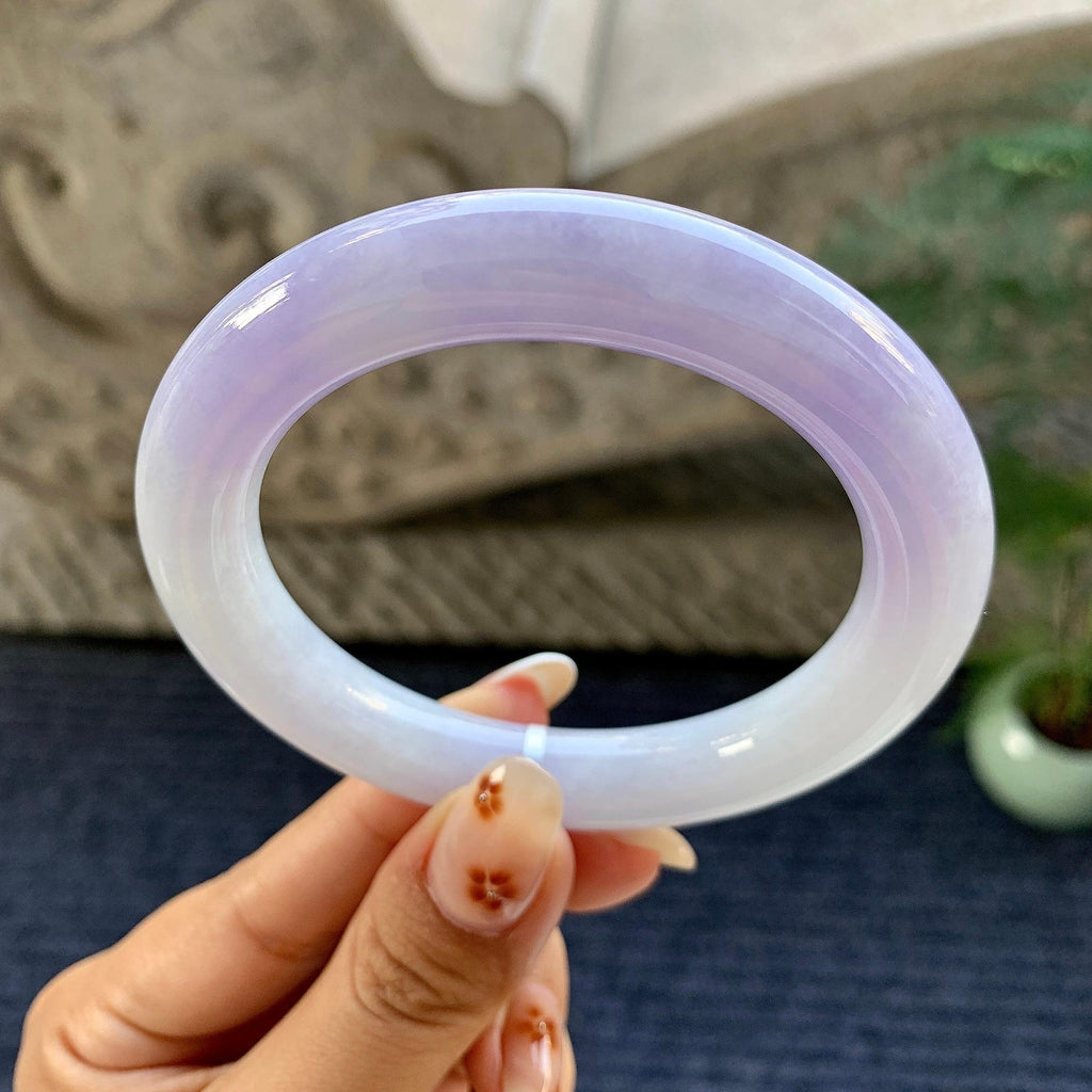 细糯种紫罗兰圆条手镯（57.3mm）（yc249454）