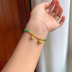 足金翡翠小米珠翡翠手链（yc248538）