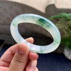糯冰种飘花贵妃手镯（52.6mm）（yc226070）