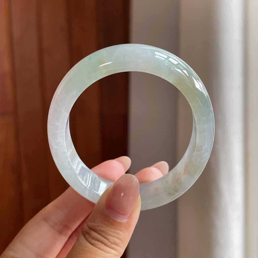 糯冰紫罗兰特色贵妃镯 54圈 天然缅甸A货翡翠（yc528530）