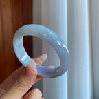 糯冰淡紫罗兰翡翠平安镯（53.3mm）（yc266490）